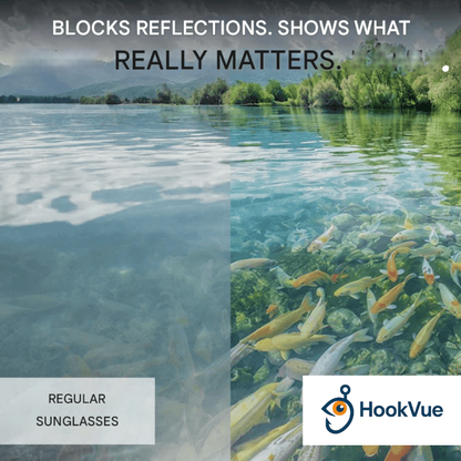 HookVue™| Premium Polarized Sunglasses — Spot More Fish, Cut Glare, Protect Your Eyes
