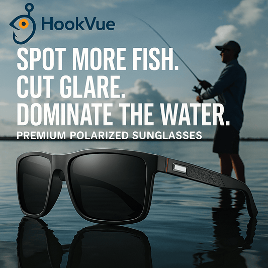 HookVue™| Premium Polarized Sunglasses — Spot More Fish, Cut Glare, Protect Your Eyes